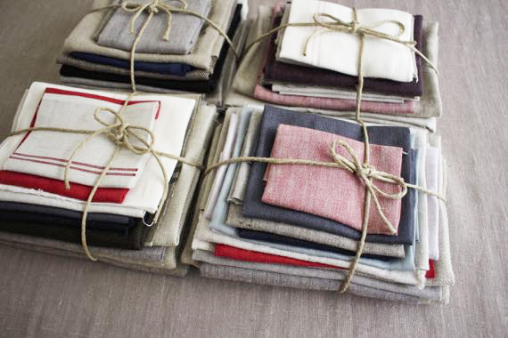 厚手リネン　はぎれセット